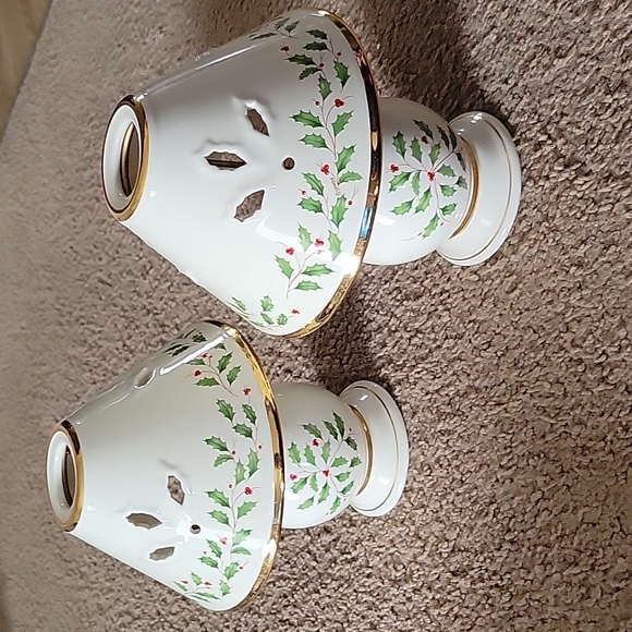Lenox Holiday Lenox Holiday Tea Light Lamps Set Of 2 Poshmark